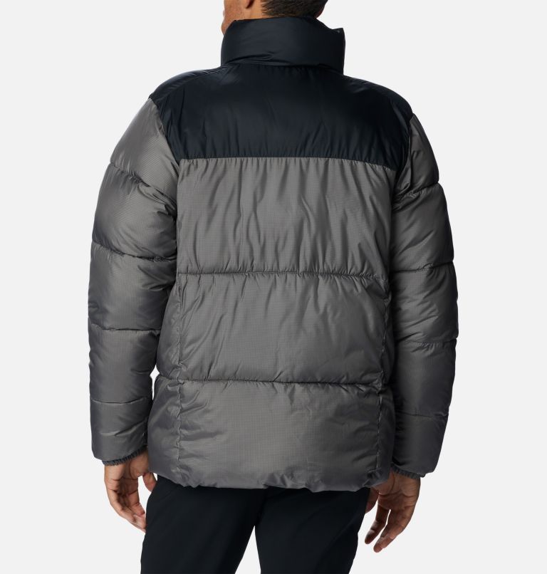 Men's Puffect II Puffer Jacket, Color: City Grey, Black, image 2