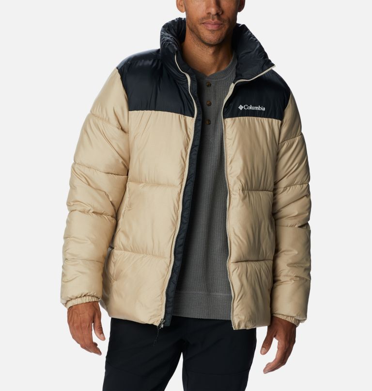 Thumbnail: Men's Puffect II Puffer Jacket, Color: Ancient Fossil, Black, image 6