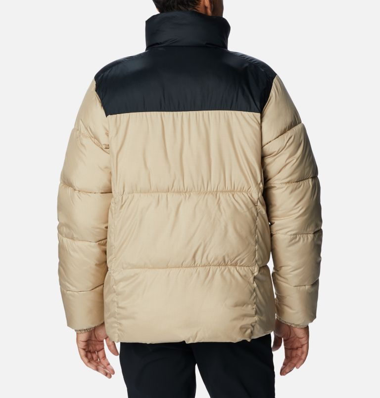 Thumbnail: Men's Puffect II Puffer Jacket, Color: Ancient Fossil, Black, image 2