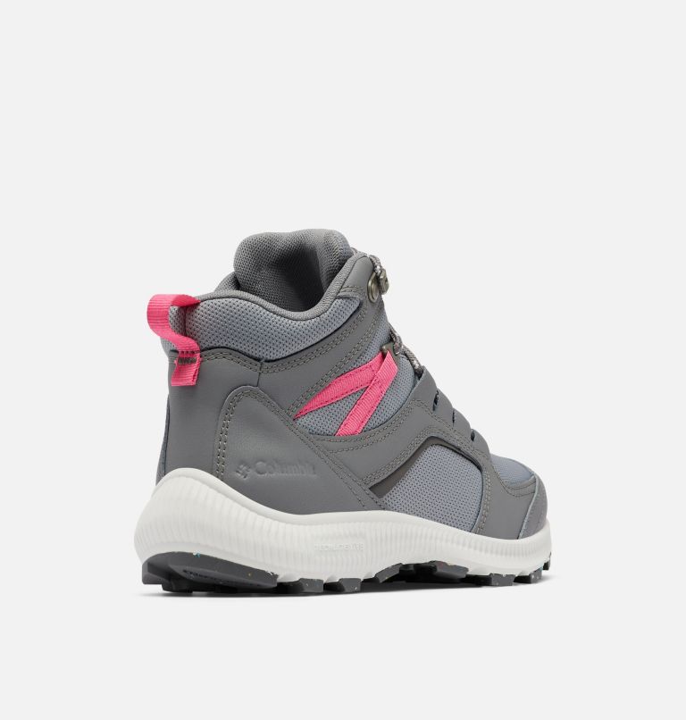 Women's Re-Peak Mid Shoe, Color: Ti Grey Steel, Wild Geranium, image 9