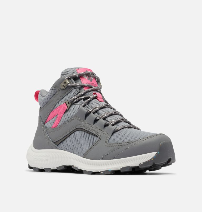 Thumbnail: Women's Re-Peak Mid Shoe, Color: Ti Grey Steel, Wild Geranium, image 2
