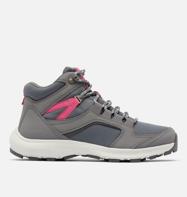 Women's Re-Peak Mid Shoe, Color: Ti Grey Steel, Wild Geranium, image 1