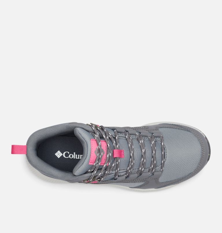 Women's Re-Peak Mid Shoe, Color: Ti Grey Steel, Wild Geranium, image 3