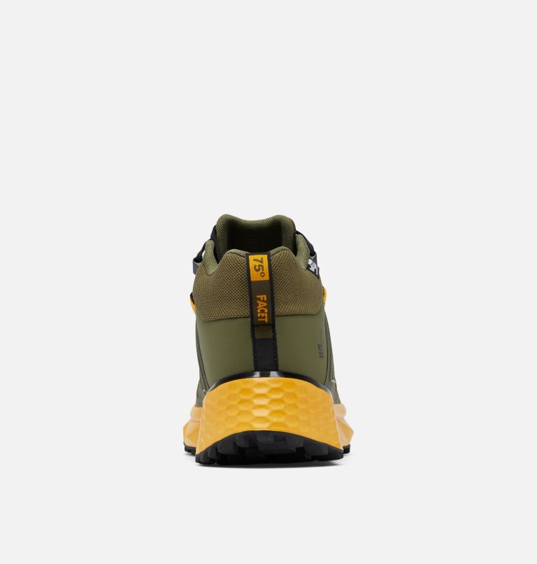 Men's Facet 75 Mid OutDry Shoe, Color: Nori, Golden Yellow, image 8