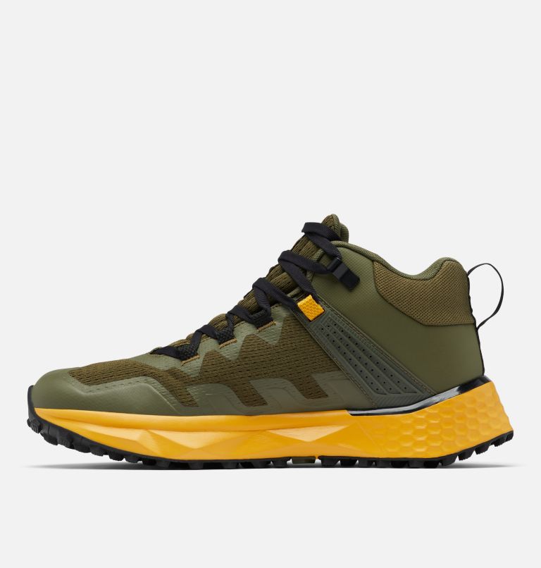 Men's Facet 75 Mid OutDry Shoe, Color: Nori, Golden Yellow, image 5