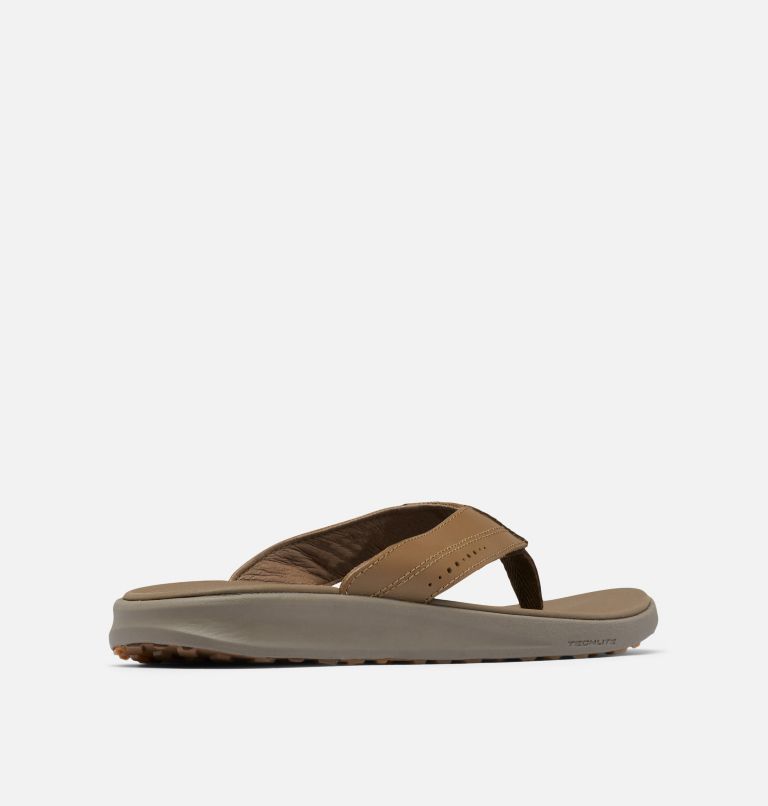 Men's PFG Rostra Beachcomber LE Flip Flop, Color: Dark Truffle, Wet Sand, image 9