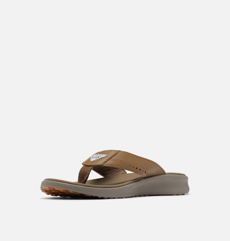 Men's PFG Rostra Beachcomber LE Flip Flop, Color: Dark Truffle, Wet Sand, image 6