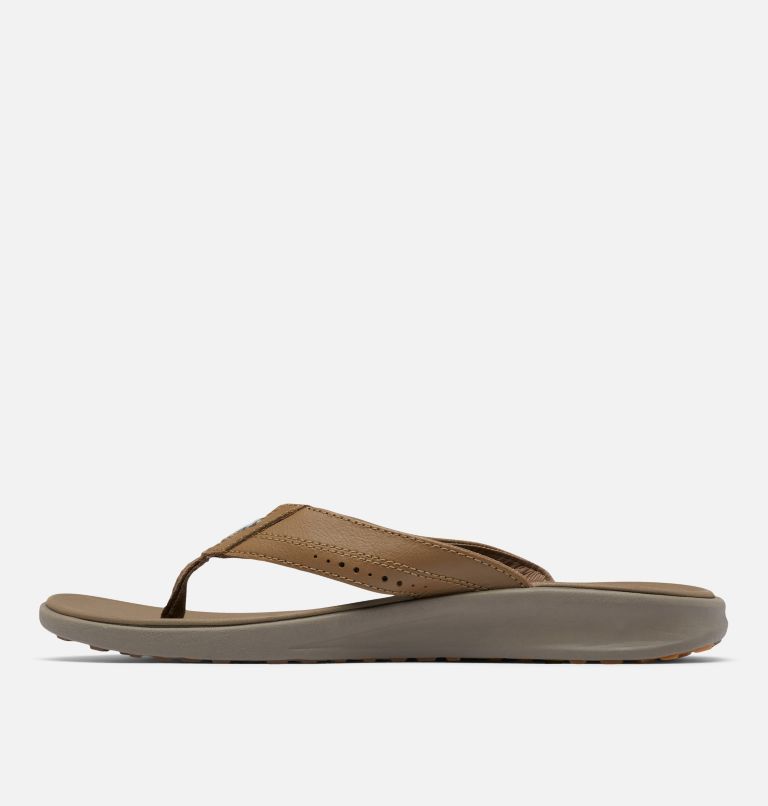 Men's PFG Rostra Beachcomber LE Flip Flop, Color: Dark Truffle, Wet Sand, image 5