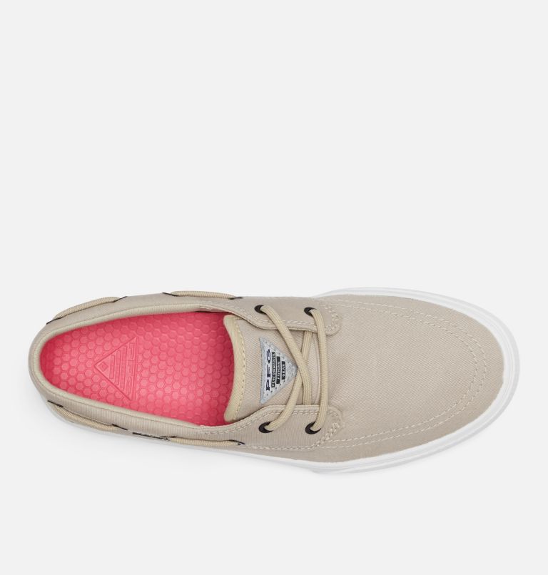 Women's PFG Slackwater Boat Shoe, Color: Stone, Fossil, image 3