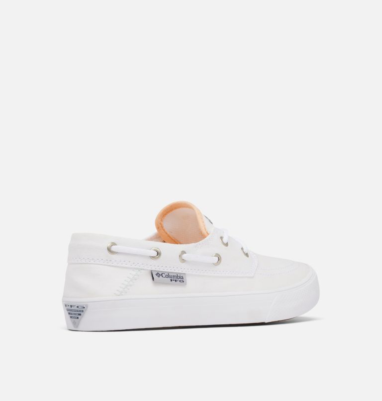 Women's PFG Slackwater Boat Shoe, Color: White, Icy Morn, image 9