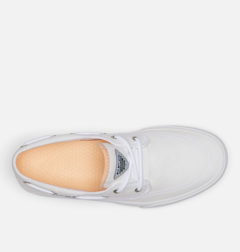 Women's PFG Slackwater Boat Shoe, Color: White, Icy Morn, image 4