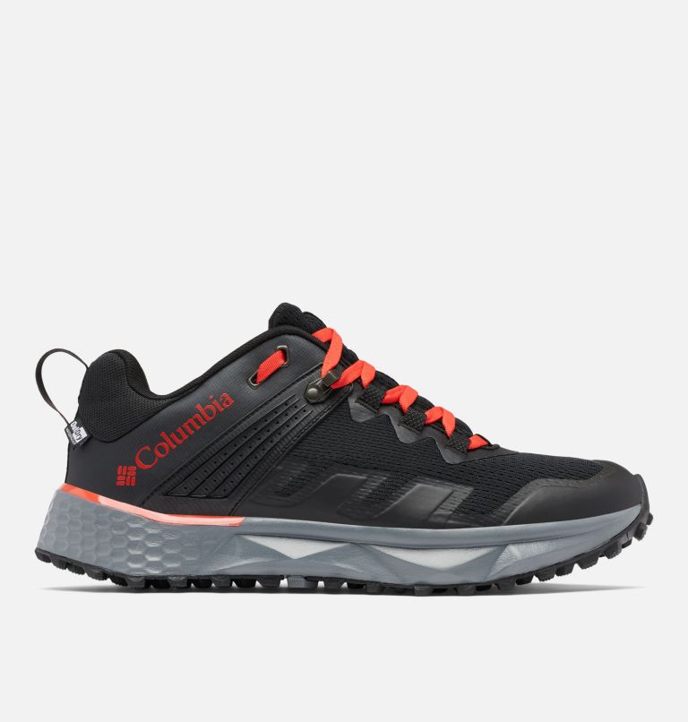Thumbnail: Men's Facet 75 Outdry Waterproof Hiking Shoe, Color: Black, Fiery Red, image 1