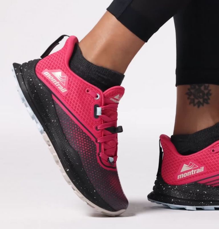 Women's Montrail Trinity FKT Trail Running Shoe, Color: Shark, Ultra Pink
