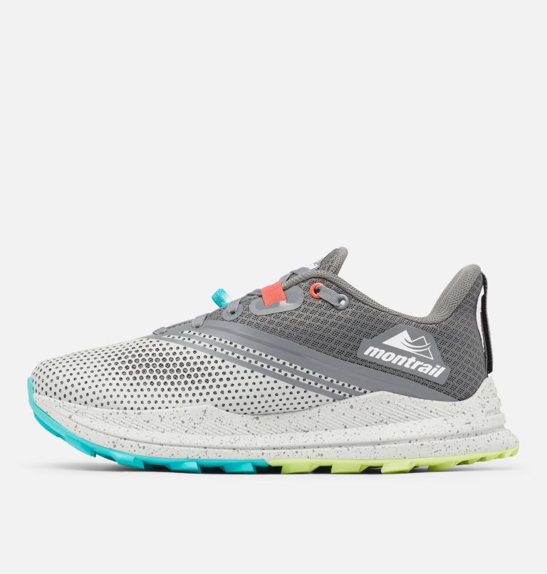 Chaussure Montrail Trinity FKT Femme, Color: Grey Ice, Bright Aqua, image 7