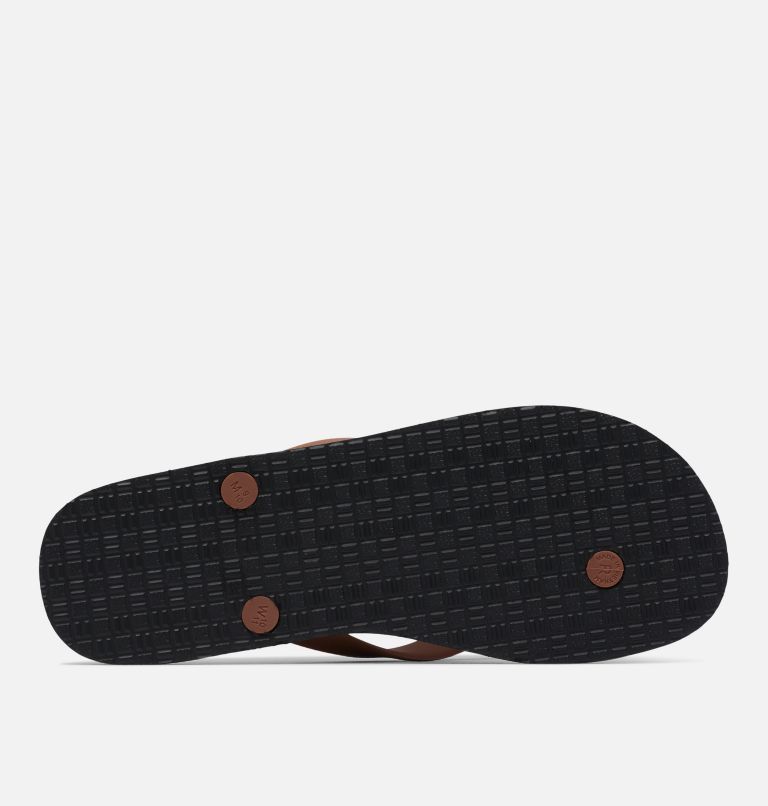 Men's Sun Trek Flip Flop, Color: Cinnamon, Black, image 4