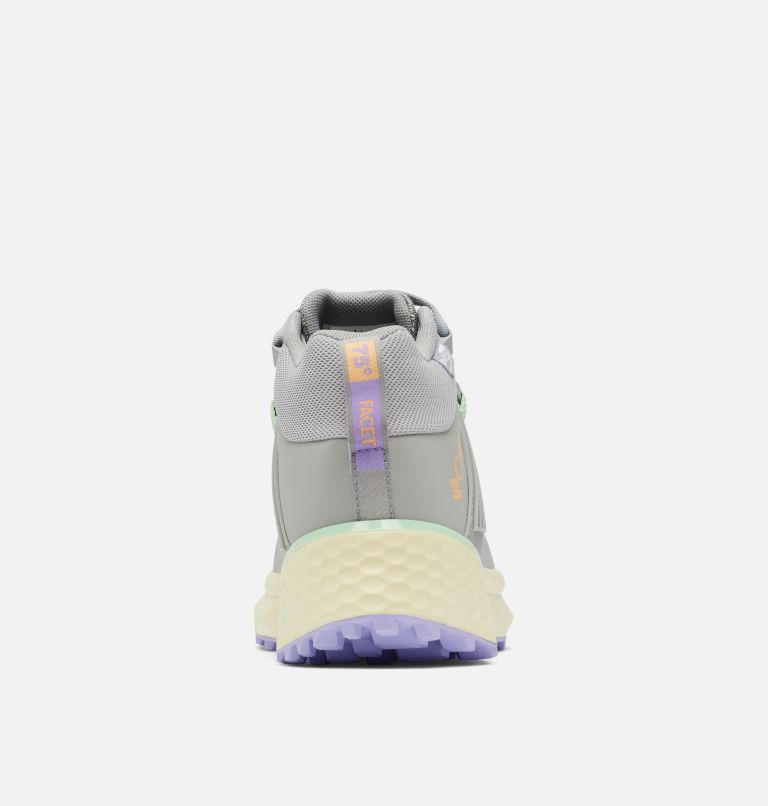 Women's Facet 75 Mid Outdry Waterproof Hiking Shoe, Color: Steam, Frosted Purple, image 8