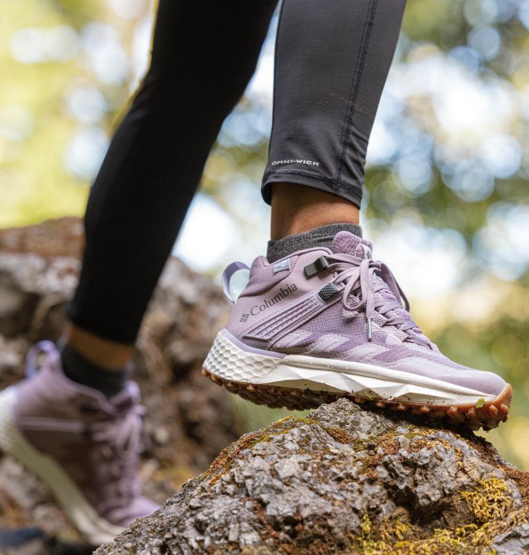 Thumbnail: Women's Facet 75 Mid Outdry Waterproof Hiking Shoe, Color: Shale Mauve, Graphite, image 12
