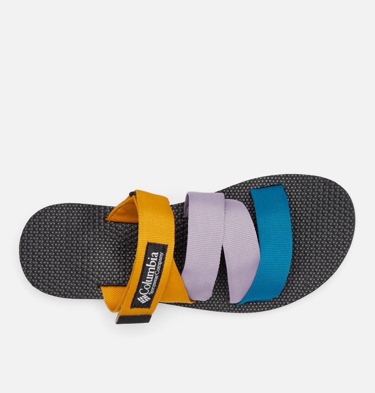 Women's Alava slide sandal, Color: Golden Yellow, Snowcap, image 3