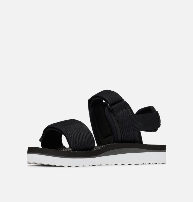 Women's Via Sandal, Color: Black, White, image 6