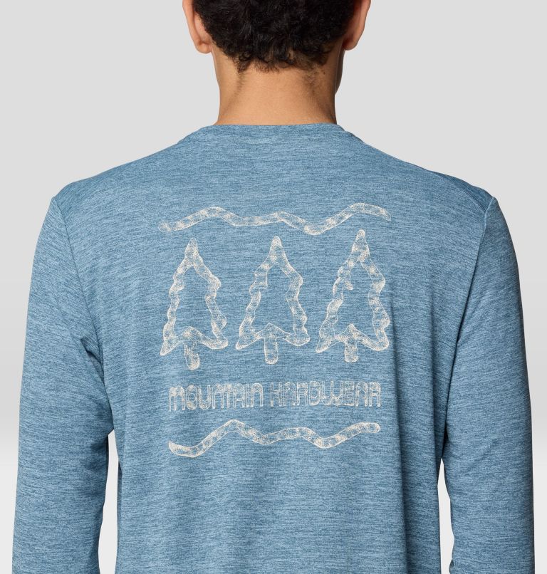 Men's Sunblocker Long Sleeve, Color: Adriatic Blue Heather, image 6