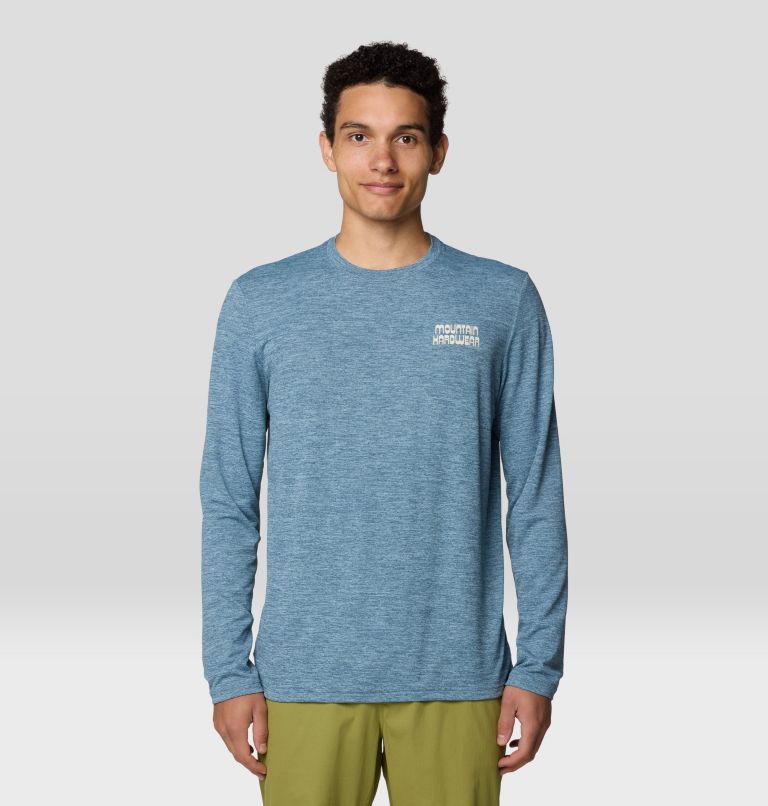 Men's Sunblocker Long Sleeve, Color: Adriatic Blue Heather, image 1