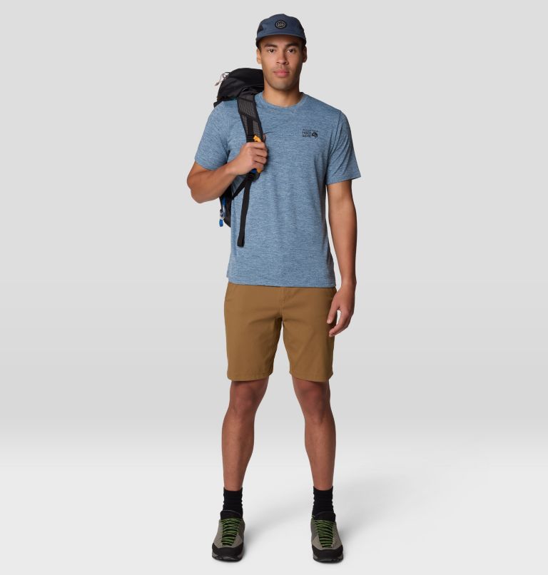 Men's Sunblocker Short Sleeve, Color: Adriatic Blue Heather, image 2