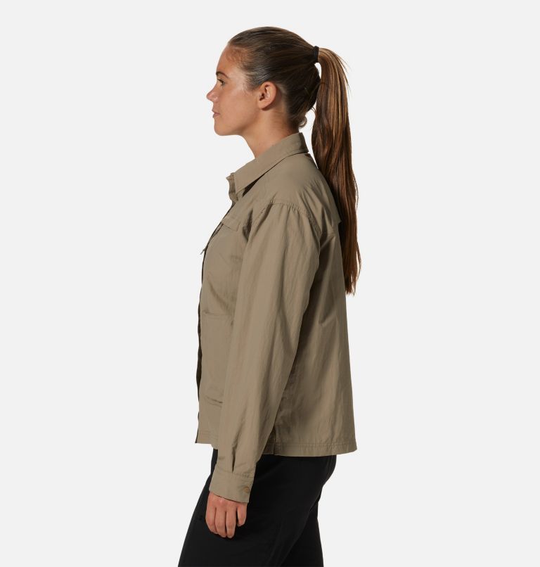 Thumbnail: Women's Stryder Long Sleeve Shirt, Color: Khaki, image 3