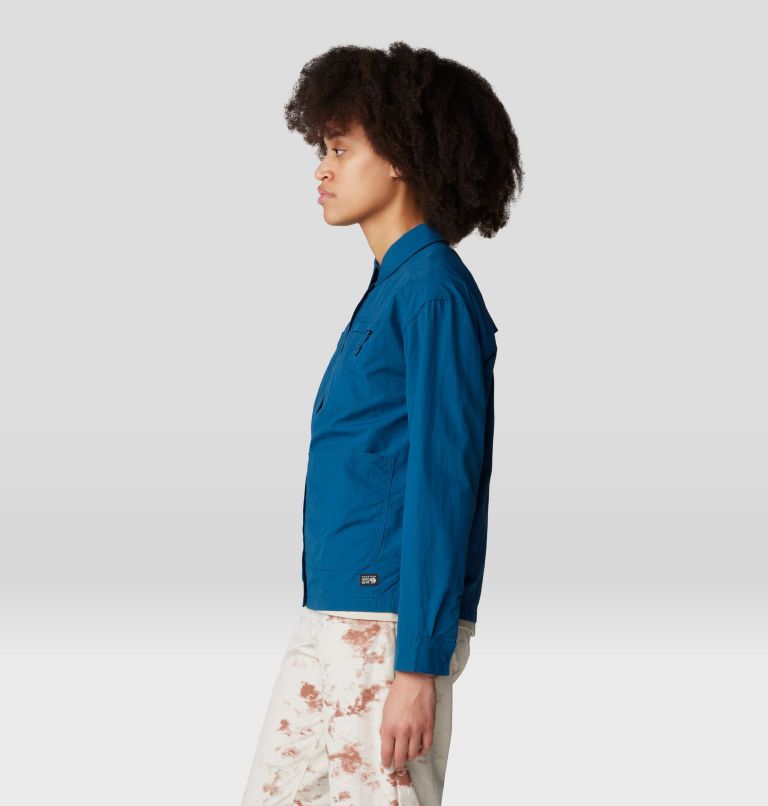 Women's Stryder Long Sleeve Shirt, Color: Dark Caspian, image 3