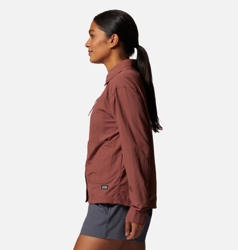 Thumbnail: Women's Stryder Long Sleeve Shirt, Color: Clay Earth, image 3