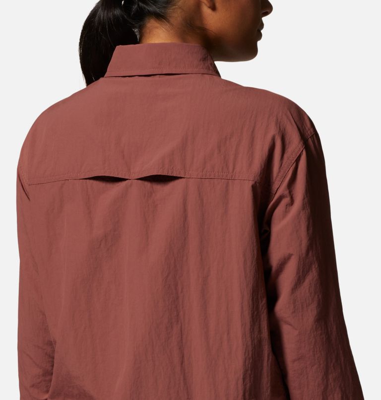 Women's Stryder Long Sleeve Shirt, Color: Clay Earth, image 5