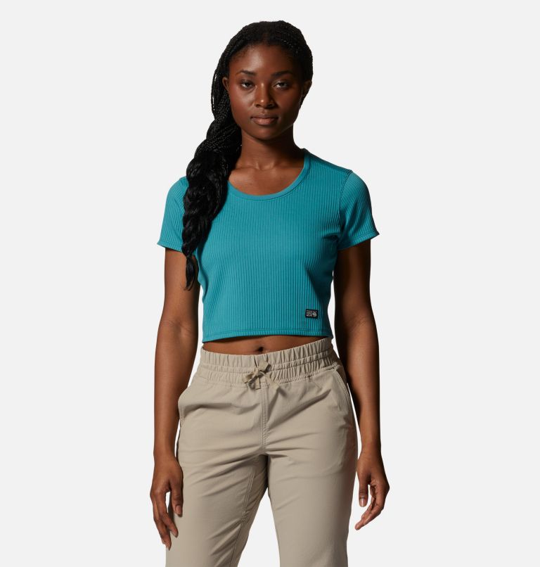 Women's Summer Rib Short Sleeve, Color: Palisades, image 1