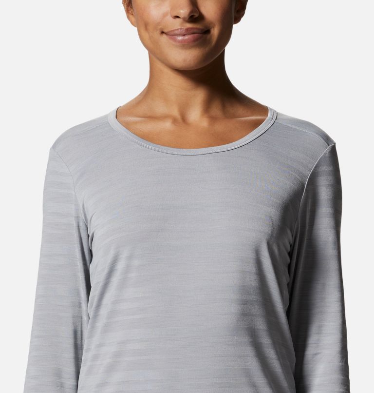 Women's Mighty Stripe Long Sleeve, Color: Glacial, image 4