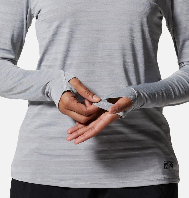 Women's Mighty Stripe Long Sleeve, Color: Glacial, image 5