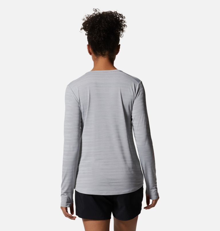 Women's Mighty Stripe Long Sleeve, Color: Glacial, image 2