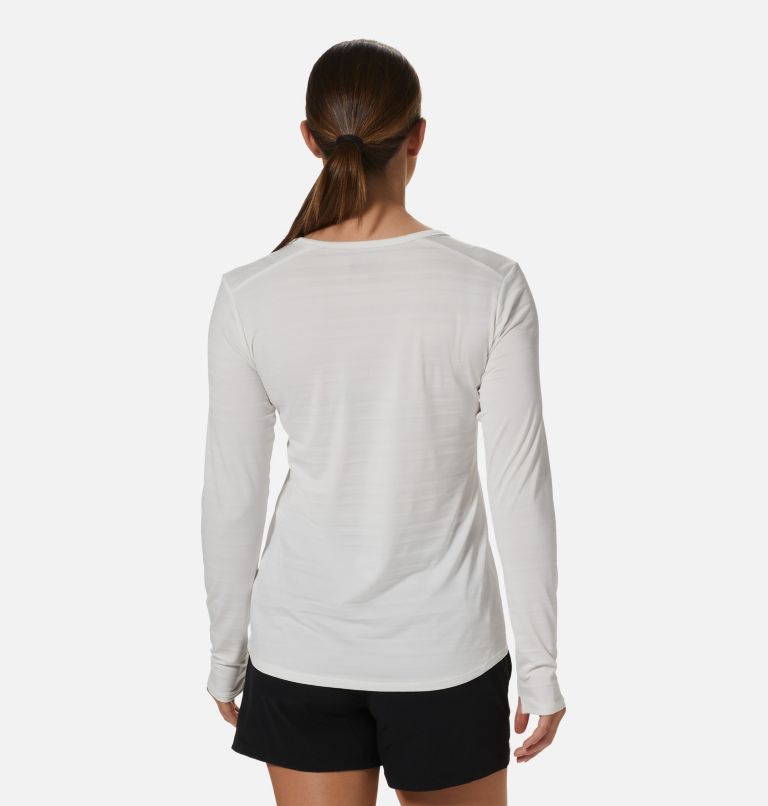 Women's Mighty Stripe Long Sleeve, Color: Fogbank, image 2