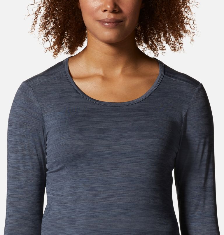 Thumbnail: Women's Mighty Stripe Long Sleeve, Color: Blue Slate, image 4