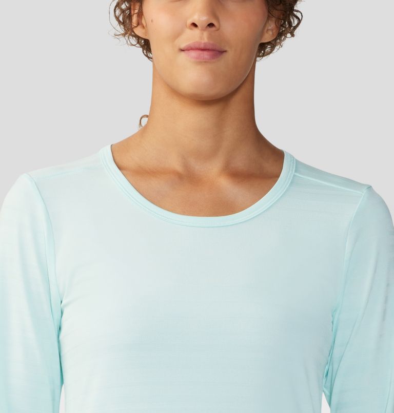 Women's Mighty Stripe Long Sleeve, Color: Pale Ice, image 4