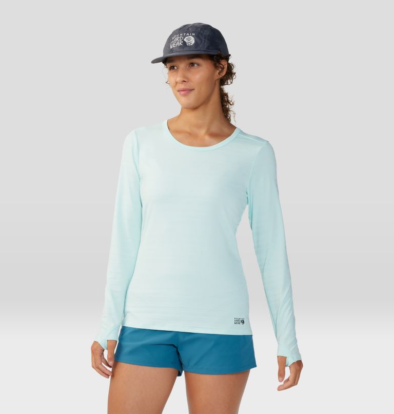 Women's Mighty Stripe Long Sleeve, Color: Pale Ice, image 6