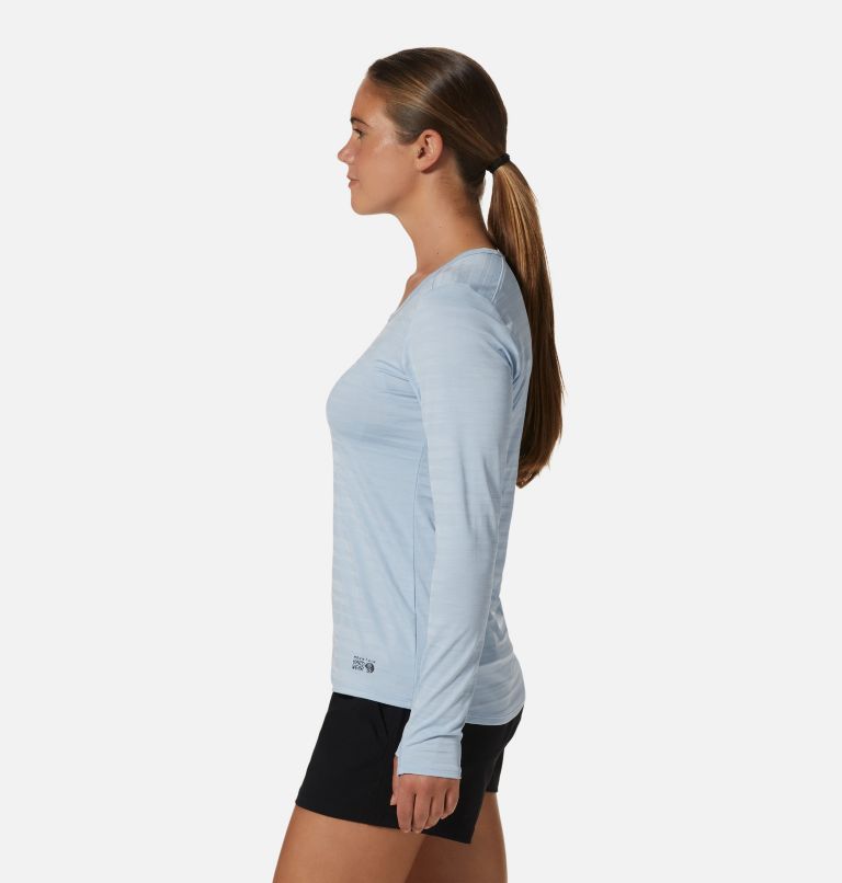 Thumbnail: Women's Mighty Stripe Long Sleeve, Color: Arctic Ice, image 3