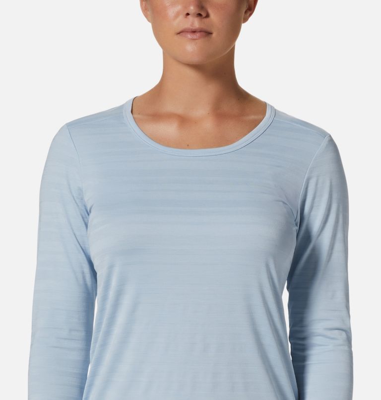 Women's Mighty Stripe Long Sleeve, Color: Arctic Ice, image 4