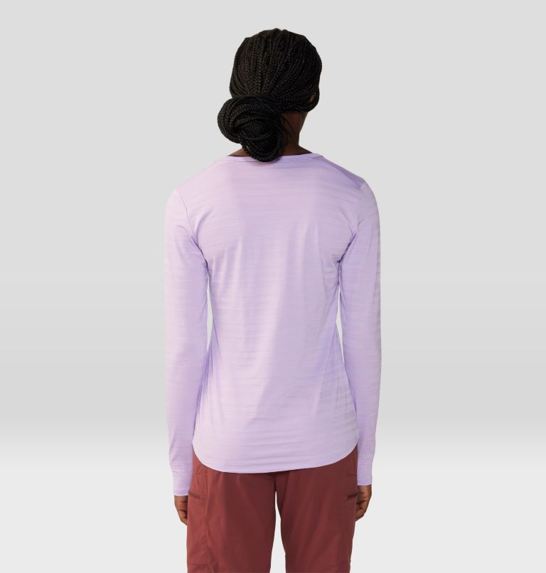 T-shirt à manches longues Mighty Stripe Femme, Color: Wisteria, image 2