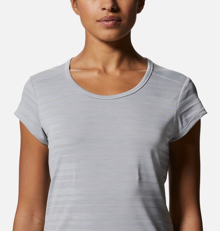 Women's Mighty Stripe Short Sleeve, Color: Glacial, image 4