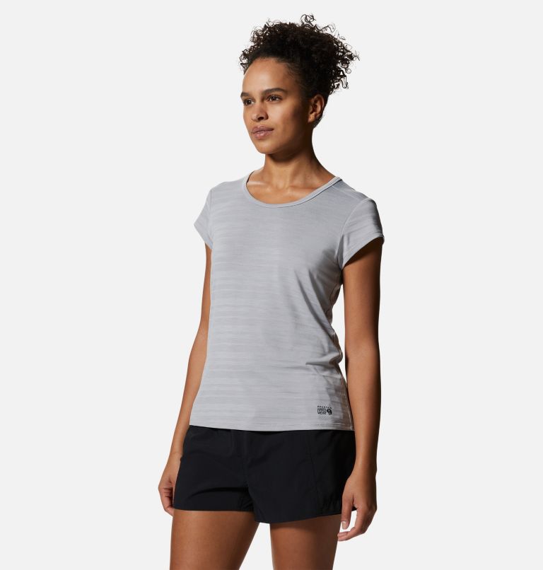 Women's Mighty Stripe Short Sleeve, Color: Glacial, image 5