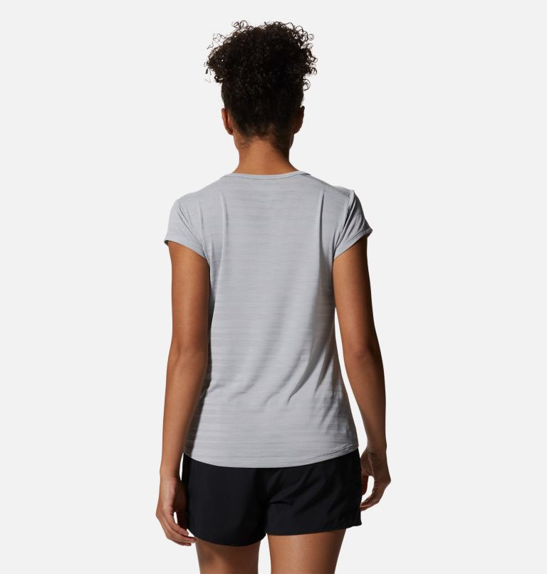Thumbnail: Women's Mighty Stripe Short Sleeve, Color: Glacial, image 2