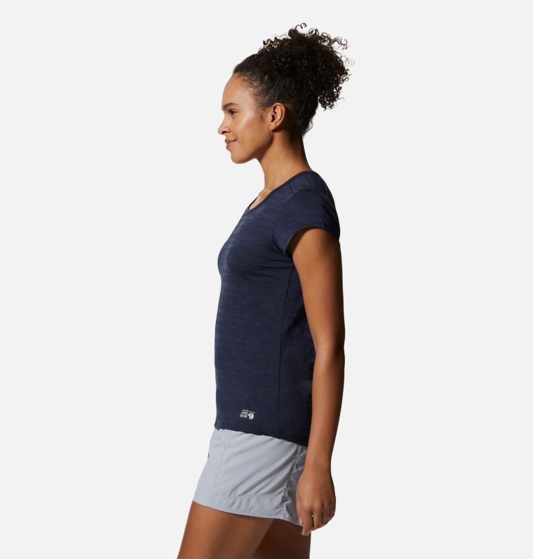 Women's Mighty Stripe Short Sleeve, Color: Dark Zinc, image 3