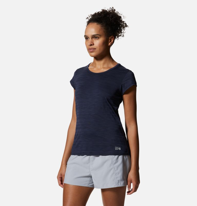 Women's Mighty Stripe Short Sleeve, Color: Dark Zinc, image 5