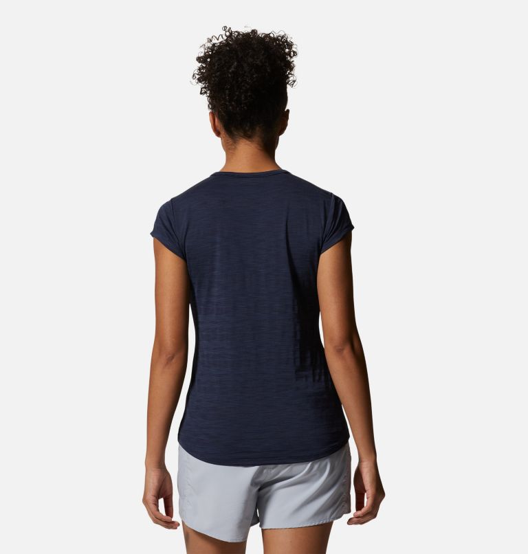 Women's Mighty Stripe Short Sleeve, Color: Dark Zinc, image 2
