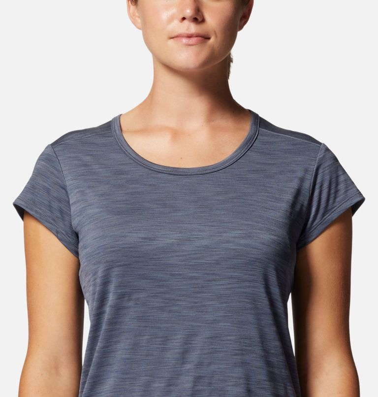 Women's Mighty Stripe Short Sleeve, Color: Blue Slate, image 4