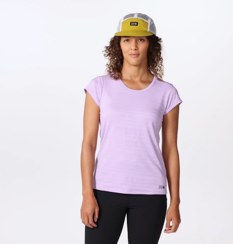 T-shirt à manches courtes Mighty Stripe Femme, Color: Wisteria