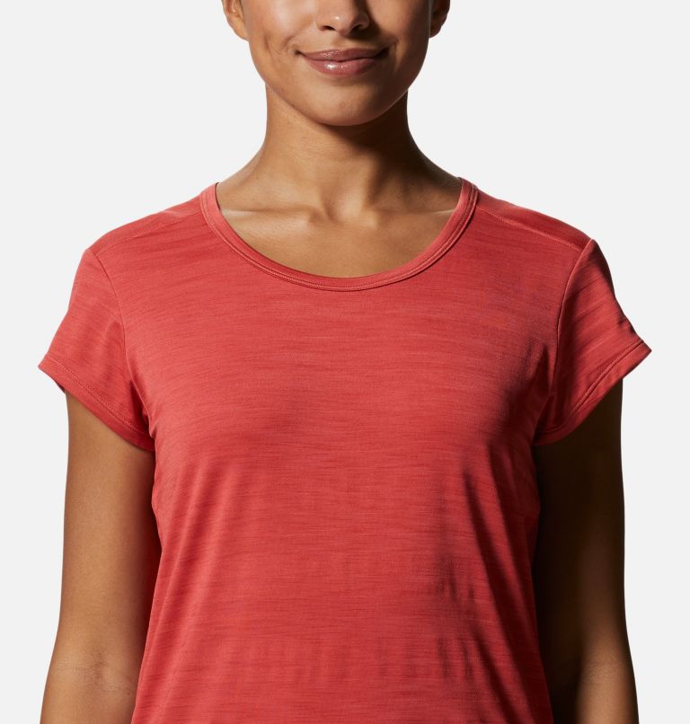 Women's Mighty Stripe Short Sleeve, Color: Calla, image 4
